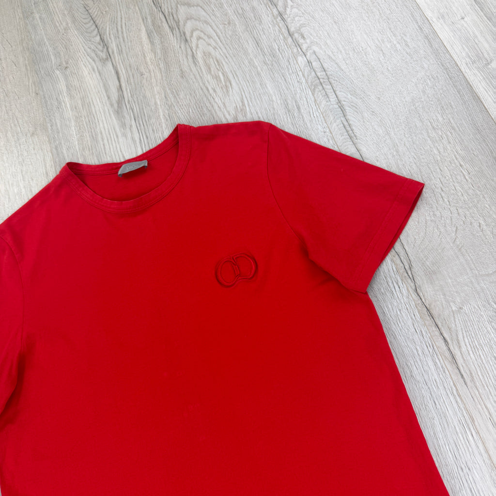 Christian Dior Men’s Red T-shirt - Large Slim