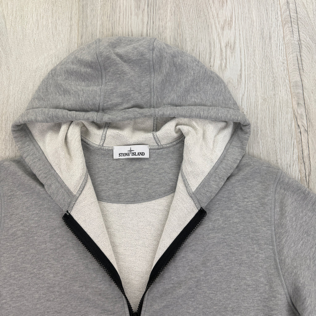 Stone Island Men’s Grey Zip-up Hoodie - XL