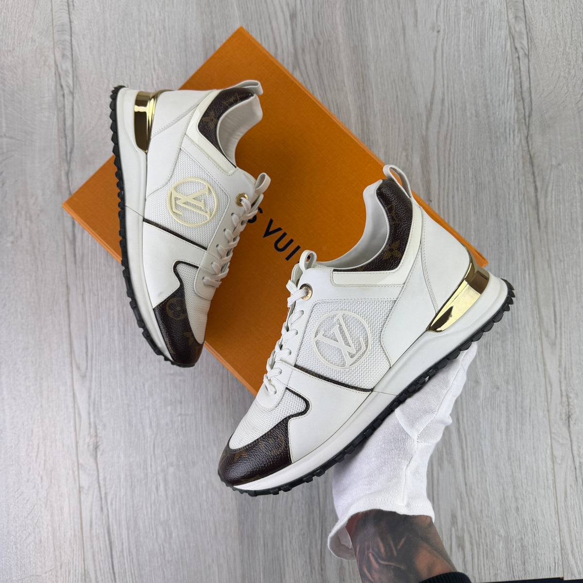 Louis Vuitton Women’s White Icon Run Away Trainer - 37.5 (Uk 4.5)