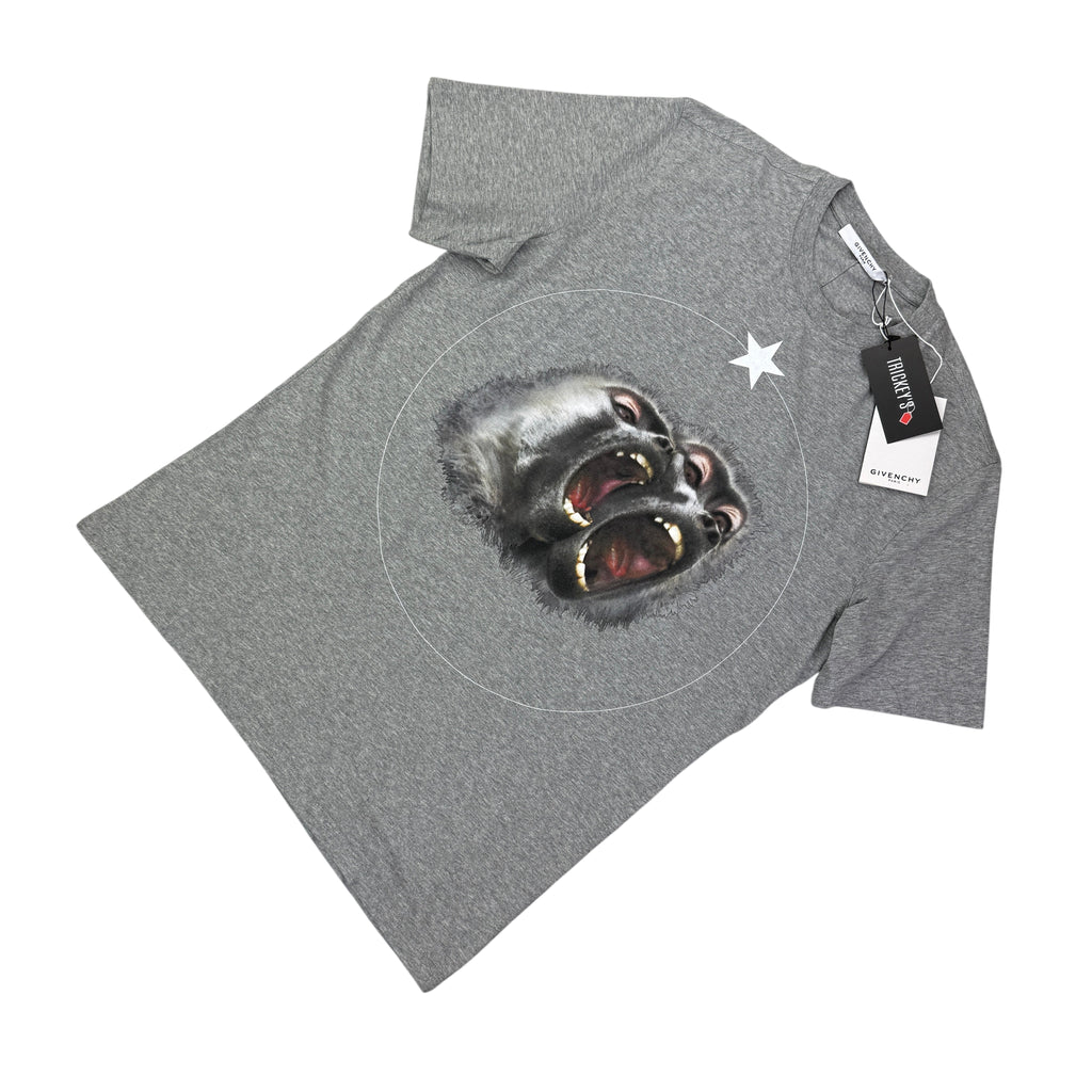 Givenchy Men’s Ape Twins Grey T-shirt Slim