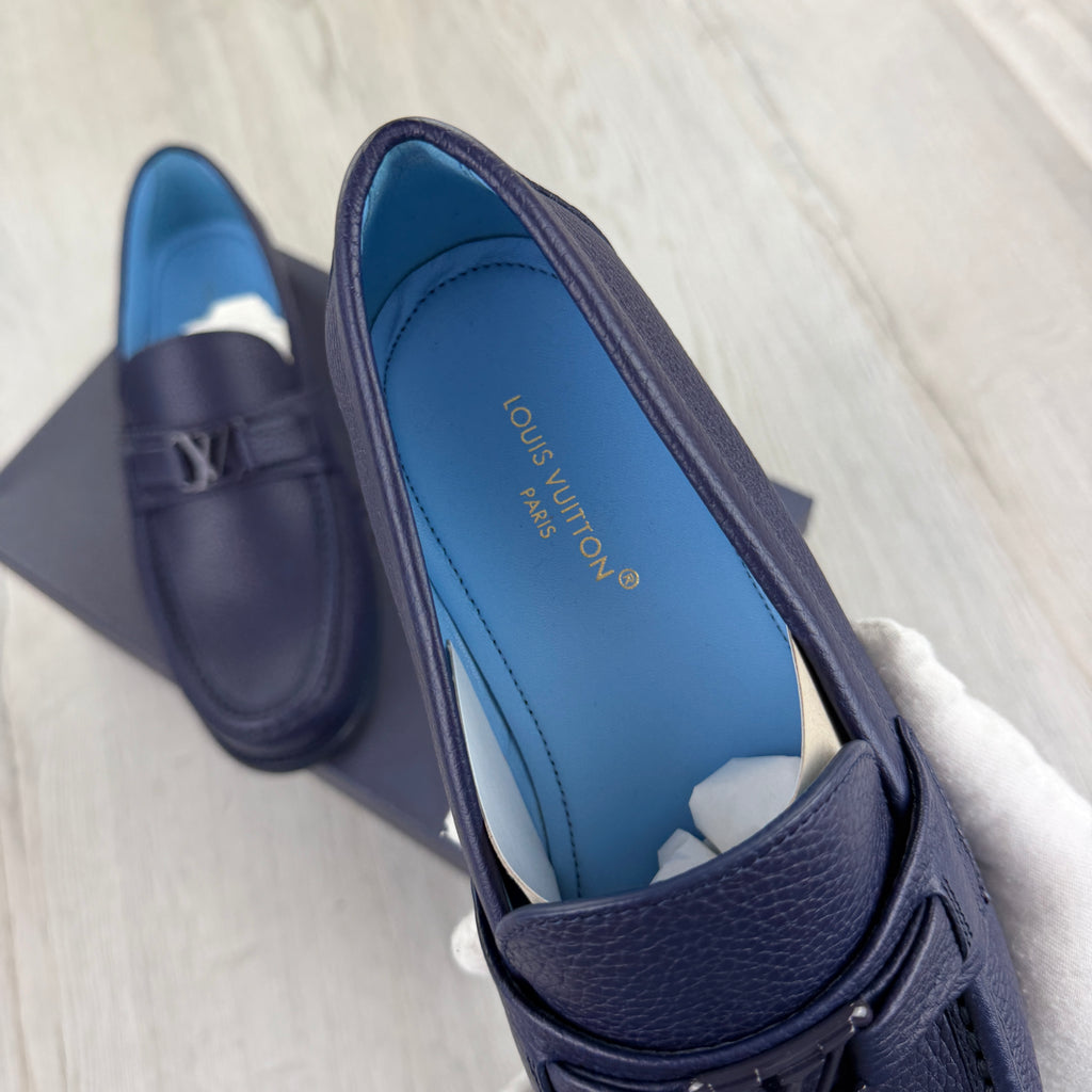Louis Vuitton Mens Blue Major Loafers - Uk 7.5 (Fit 8)