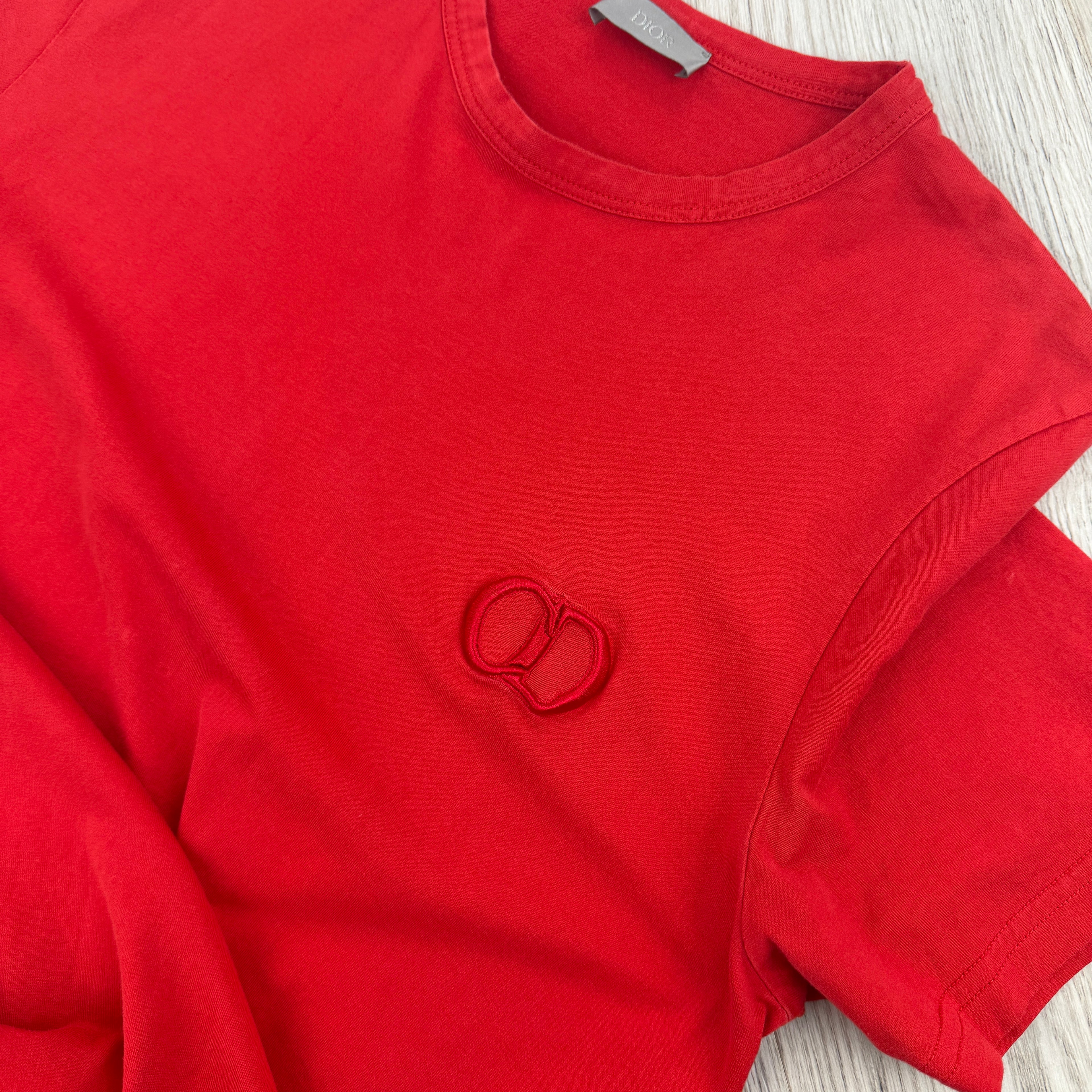 Christian Dior Men’s Red T-shirt - Large Slim