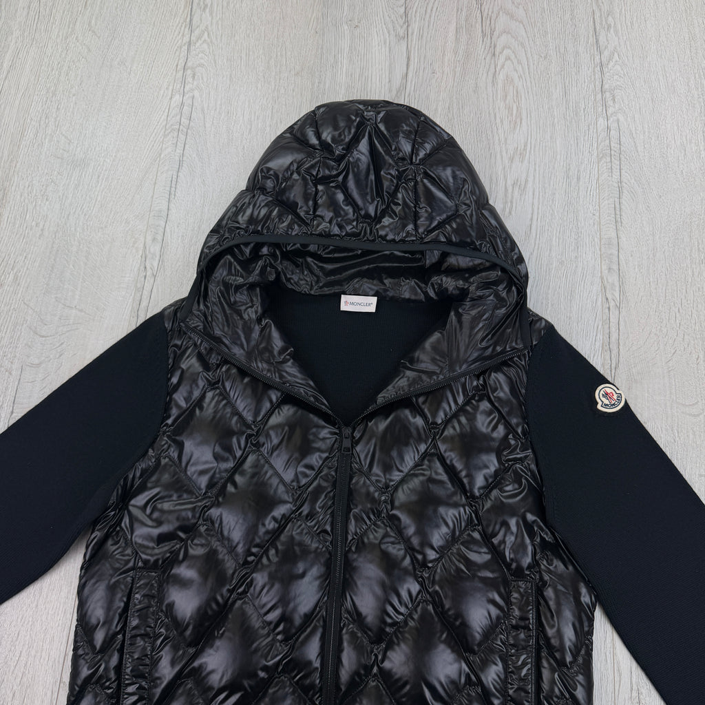 Moncler Men’s Black Tricot Cardigan - XL Slim