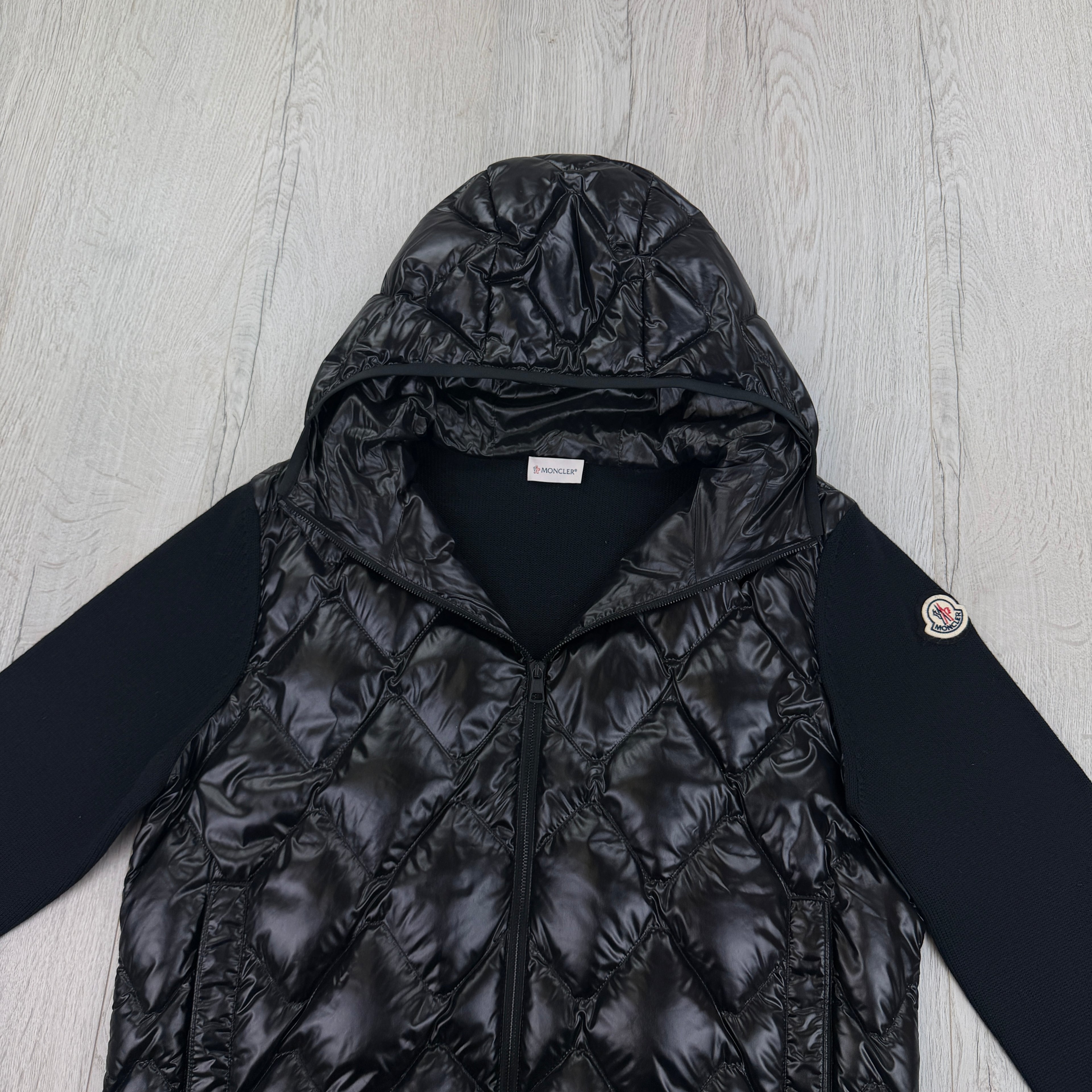 Moncler Men’s Black Tricot Cardigan - XL Slim