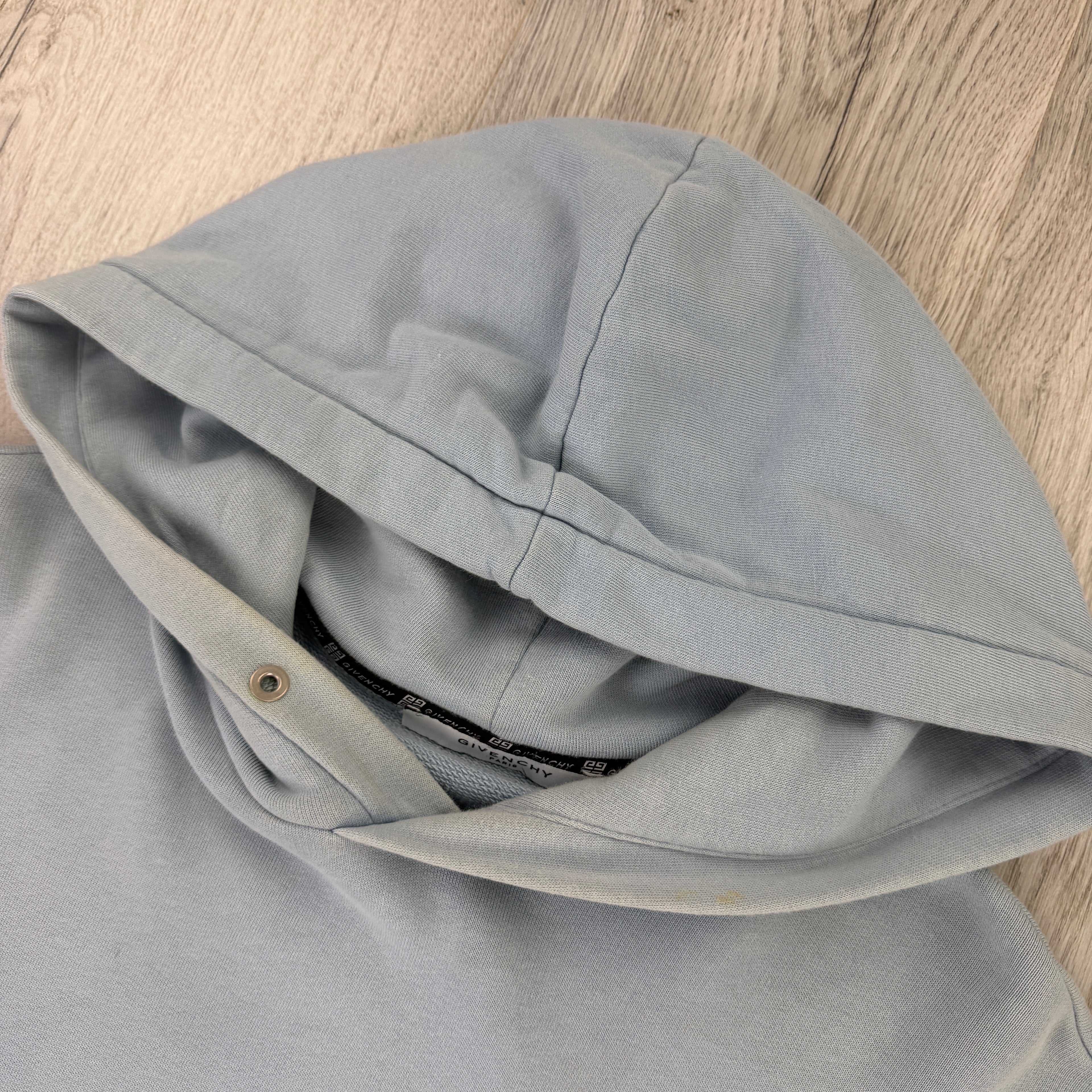 Givenchy Men’s Blue Pullover Hoodie - Medium (Fit Large)