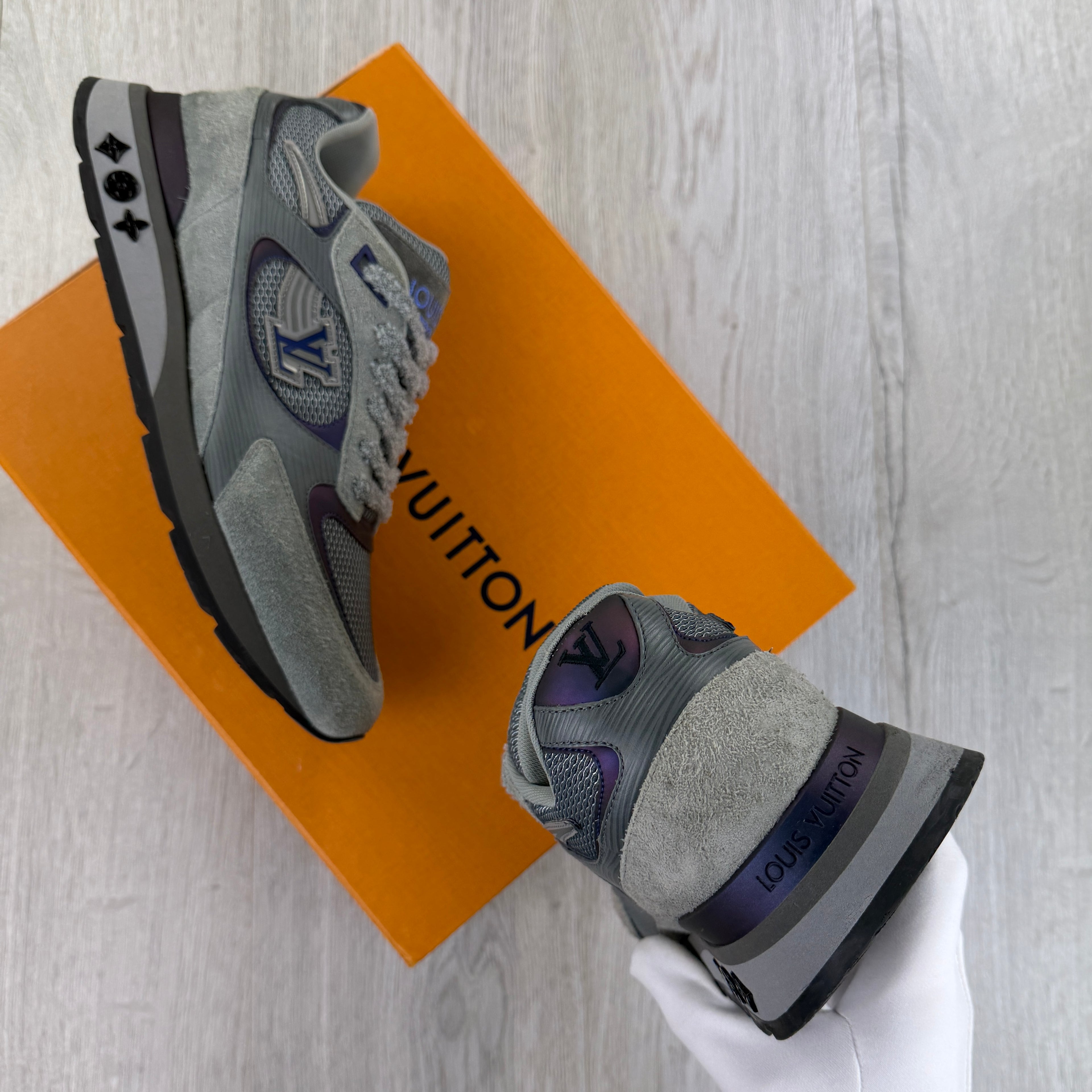Louis Vuitton Men’s Grey Run Away Trainers - Uk 8 (Fit Uk 8.5)