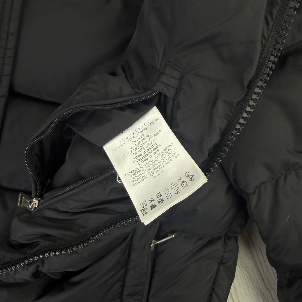 Moncler Men’s Aitton Giubbotto Black Puffer Jacket - Size 3