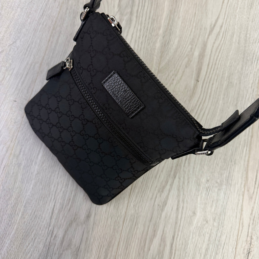 Gucci Men’s GG Black Small Side Bag