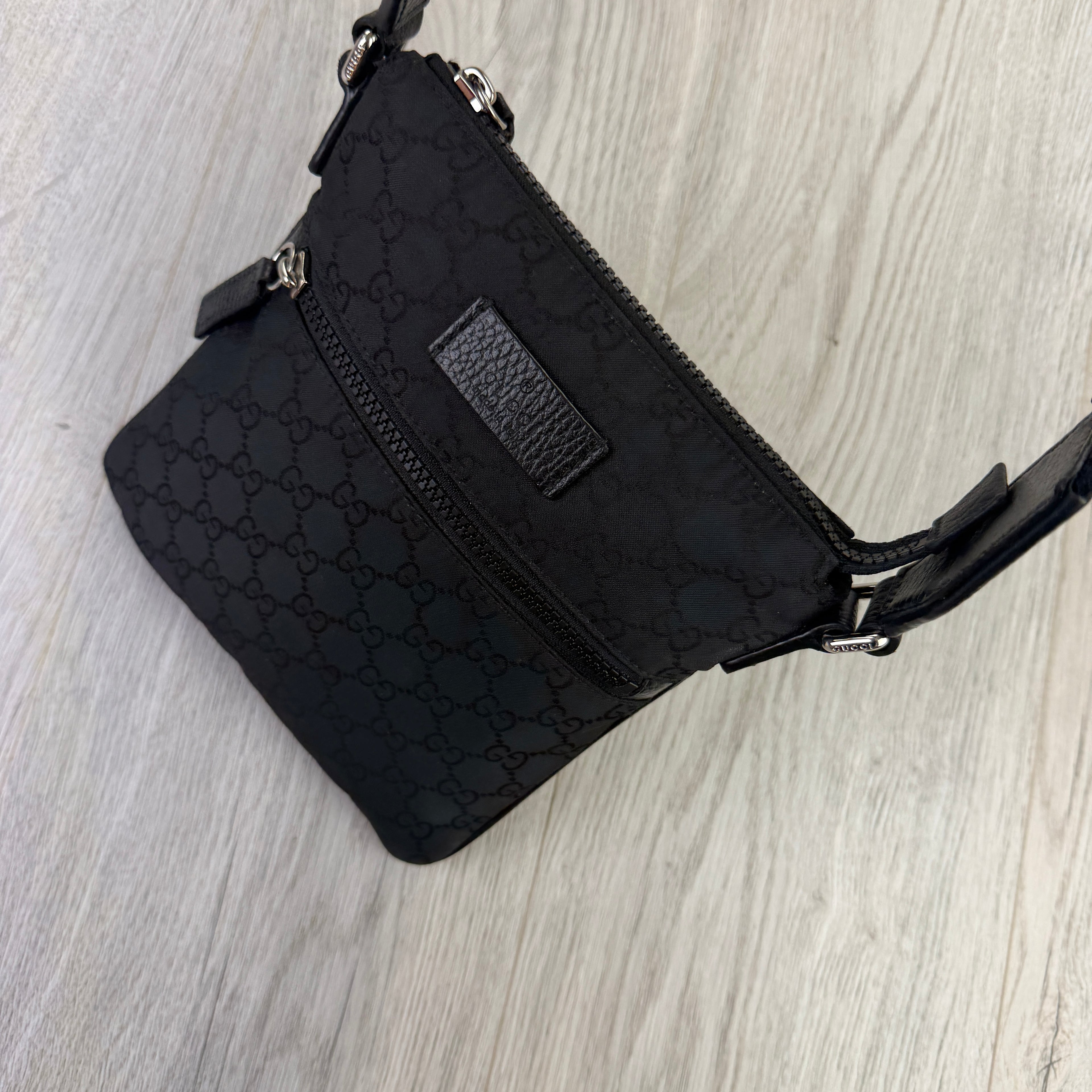 Gucci Men’s GG Black Small Side Bag