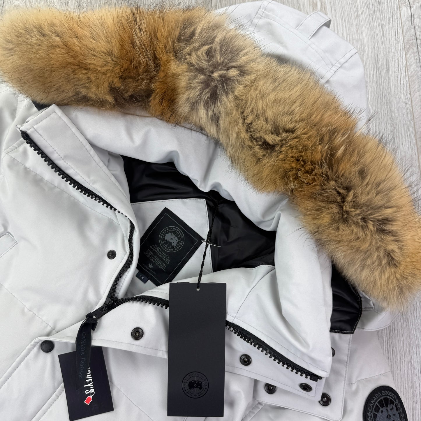 Canada Goose Men’s Silverburch Wyndham Black Badge Parker Jacket - Large