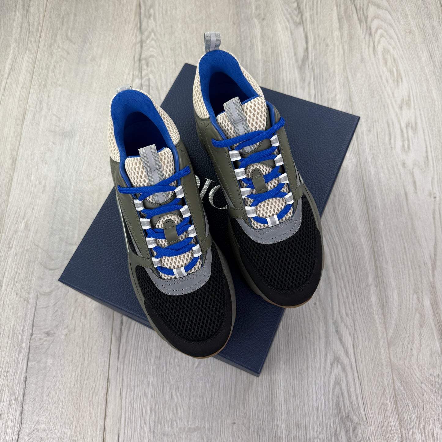 Dior B22 Men’s Khaki & Blue Trainers - 42 (Fit Uk 7.5)