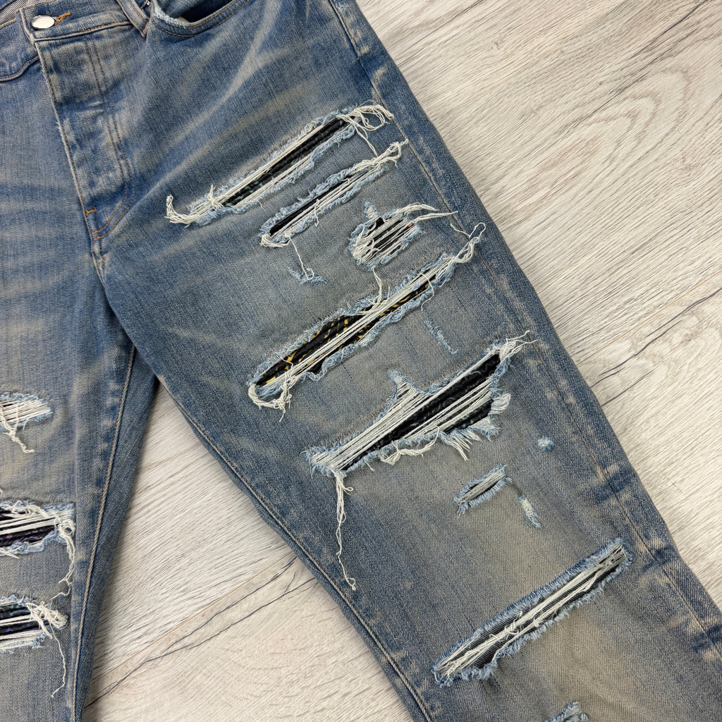 Amiri Men’s Light Blue Denim MX1 Jeans - Uk 33
