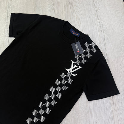 Louis Vuitton Men’s Black SS21 Racing Checked T-shirt - Medium