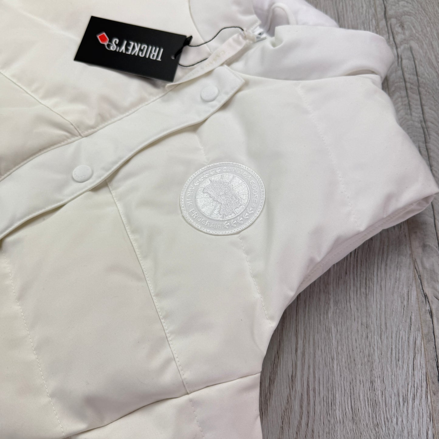 Canada Goose Womens White Badge Freestyle Vest - Large