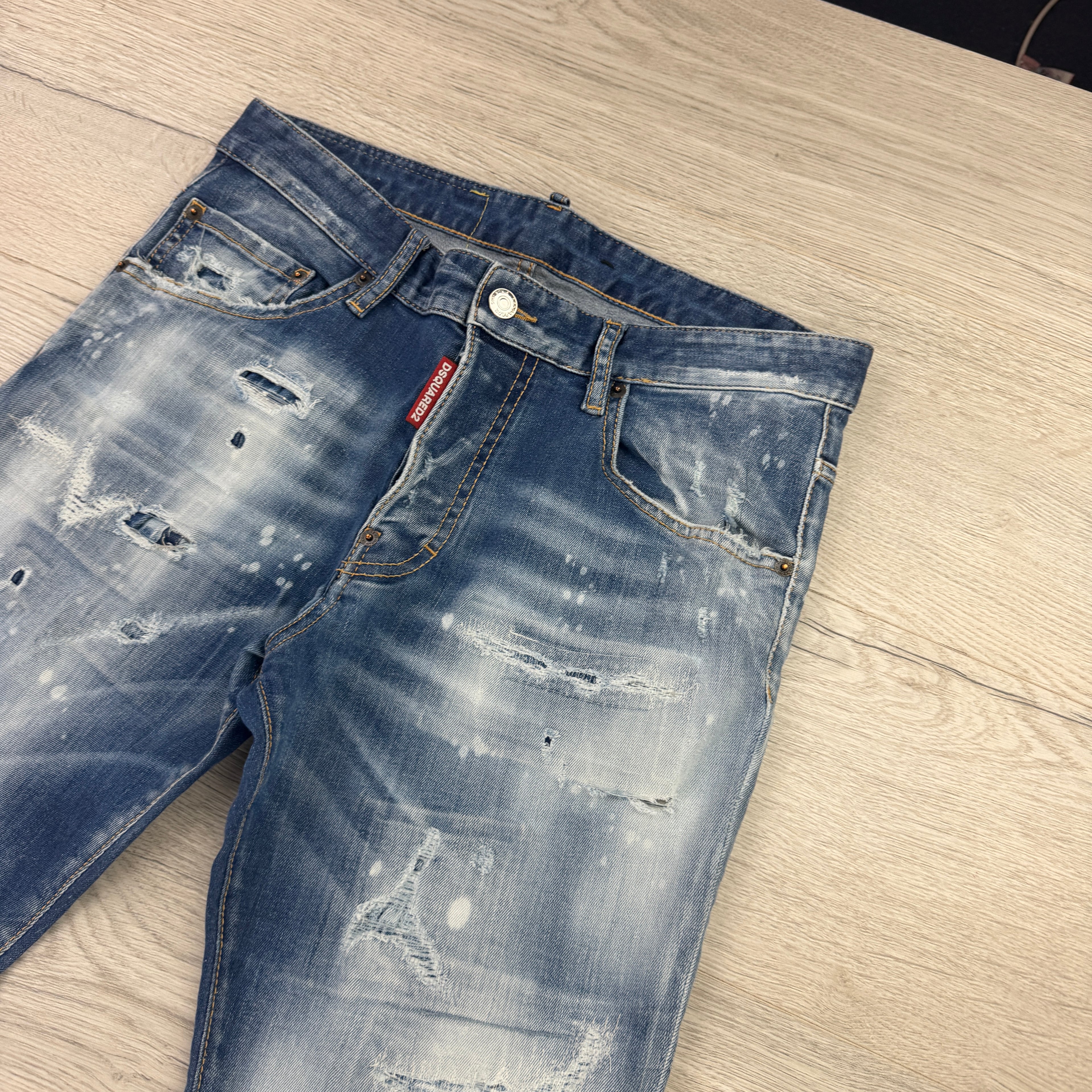 Dsquared2 Men’s Blue Distressed Cool Guy Jeans - 46 (Uk 30)