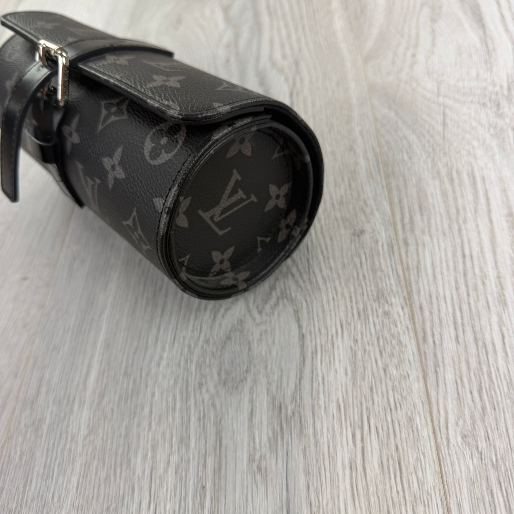 Louis Vuitton Black Monogram 3 Watch Case