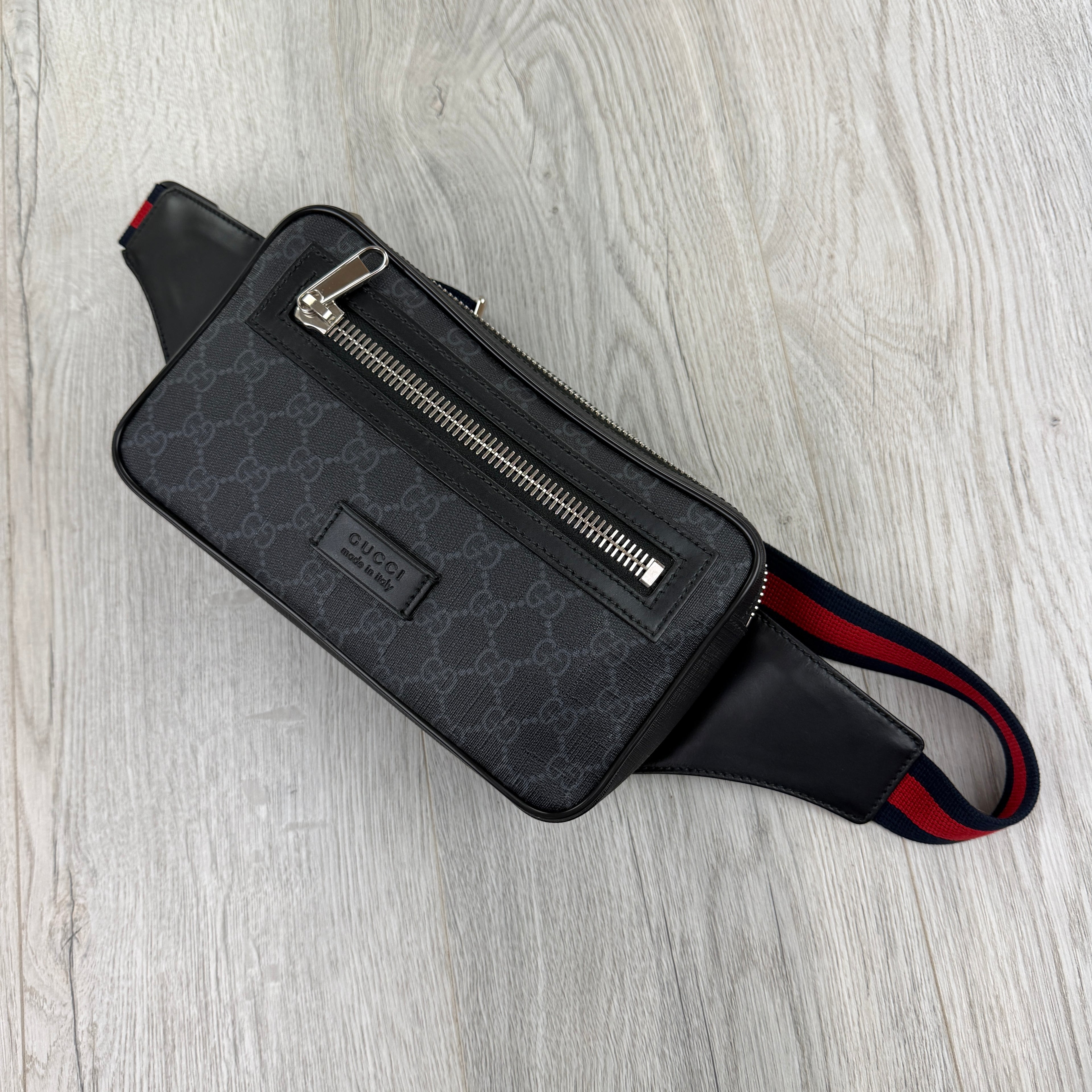 Gucci Men’s GG Black Belt Bag
