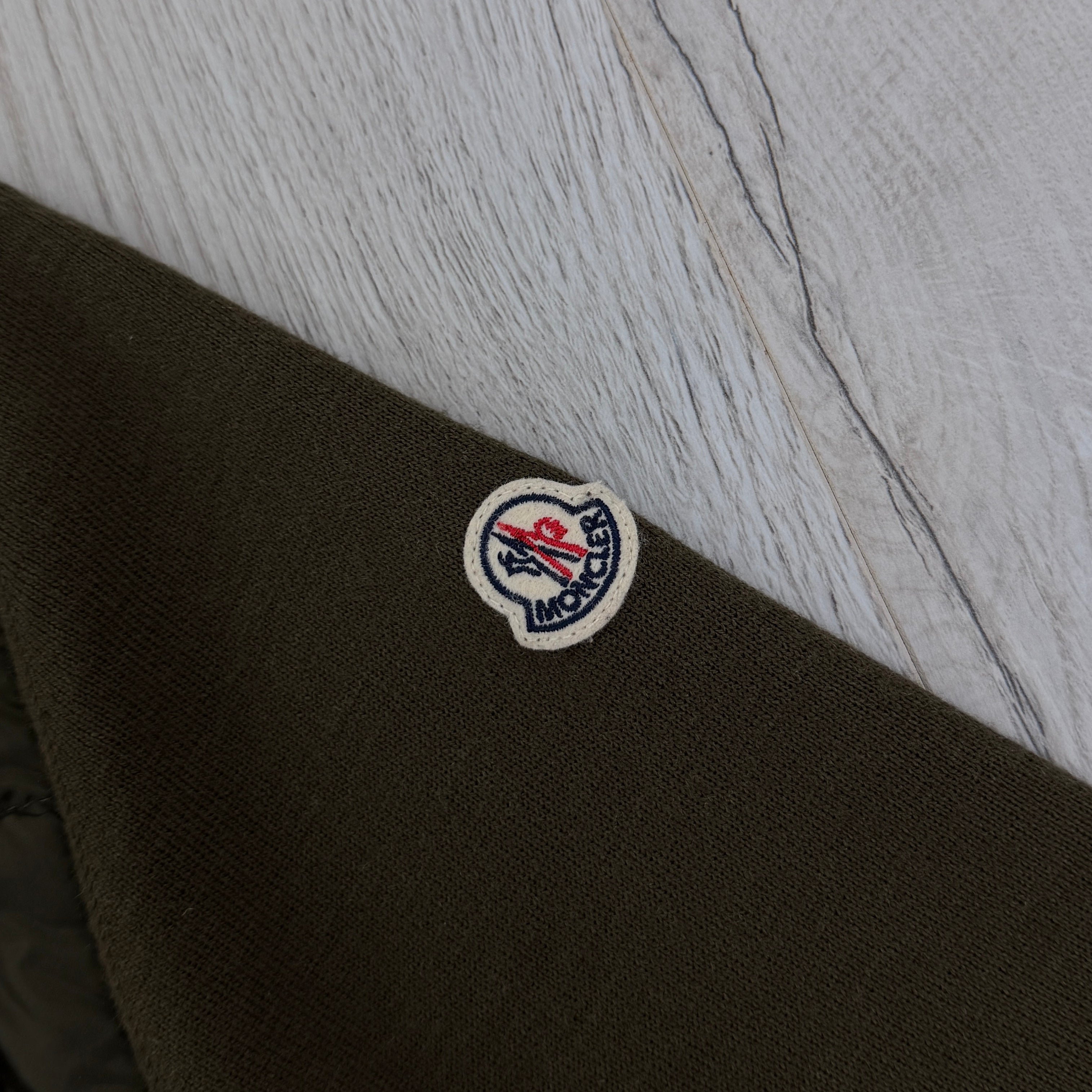 Moncler Men’s Olive Button Up Cardigan - Large Slim