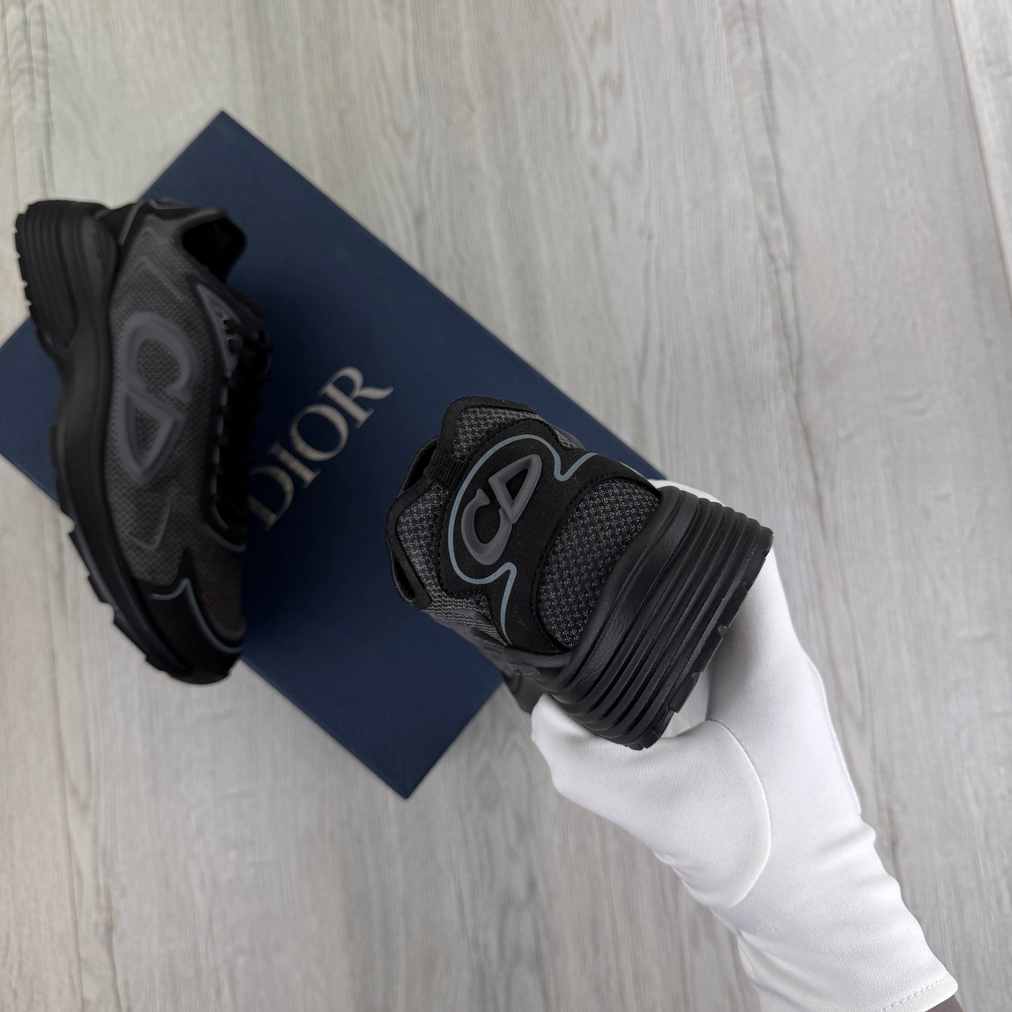 Dior B30 Countdown Tech Black Trainers - 42 (Fit Uk 8)