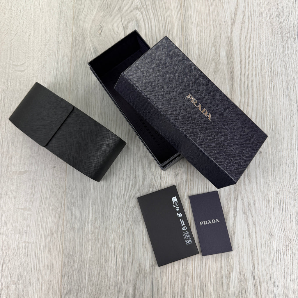 Prada Women’s Opaque Gradient Dark Brown Lenses Sunglasses