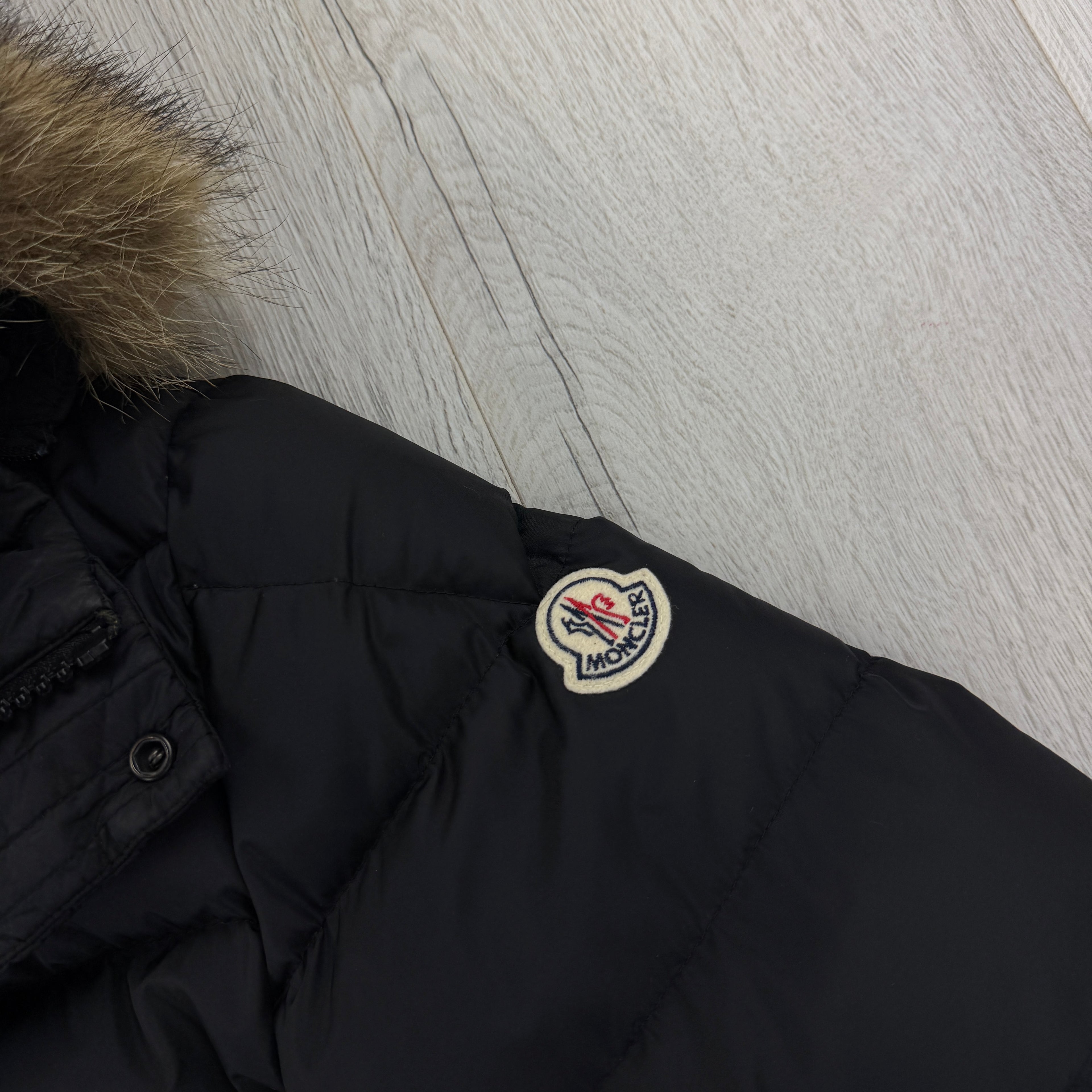 Moncler Men’s Cluny Giubnotto Black Down Jacket - Size 4