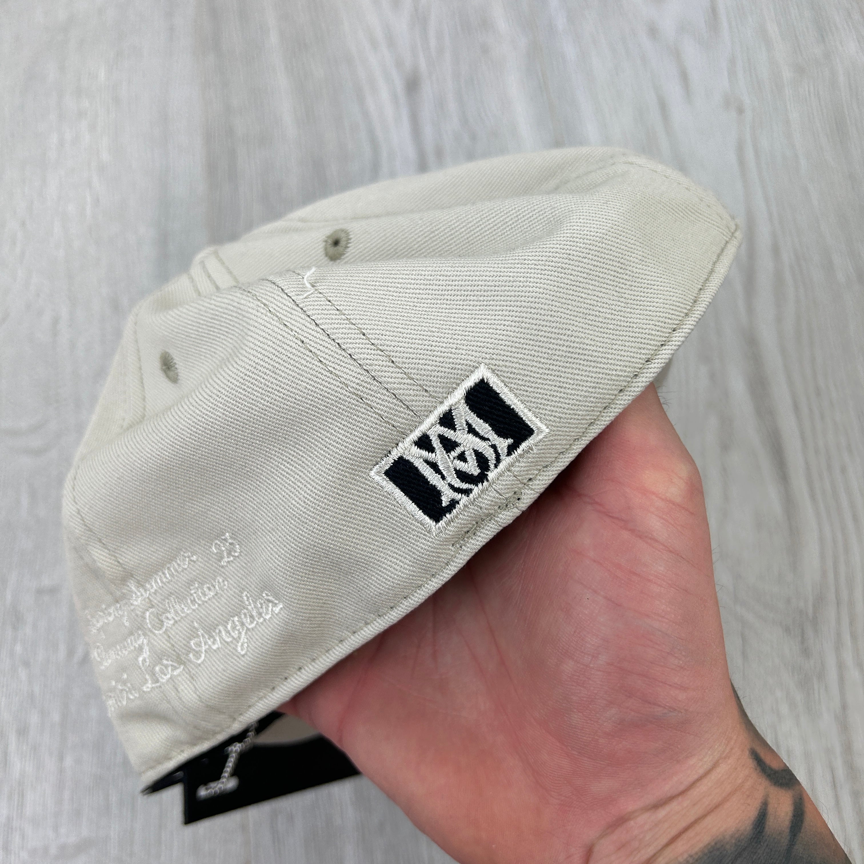 Amiri Men’s 22 Fitted Flat Beige Cap