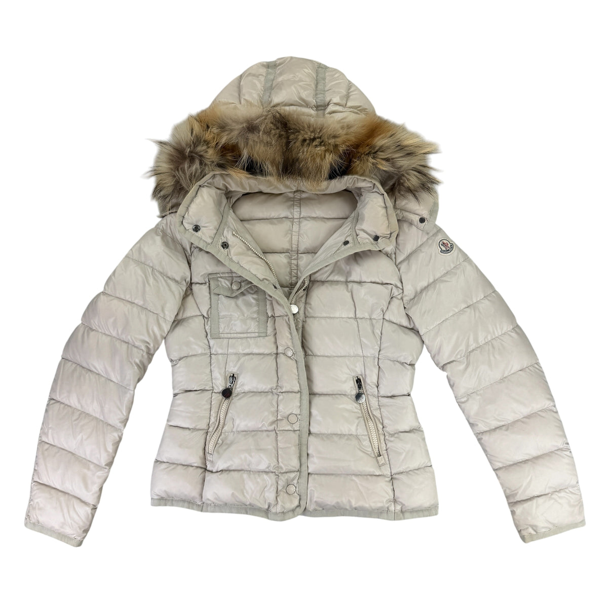 Moncler Women’s Cream / Beige BadyF Down Jacket - Size 3 (Medium)