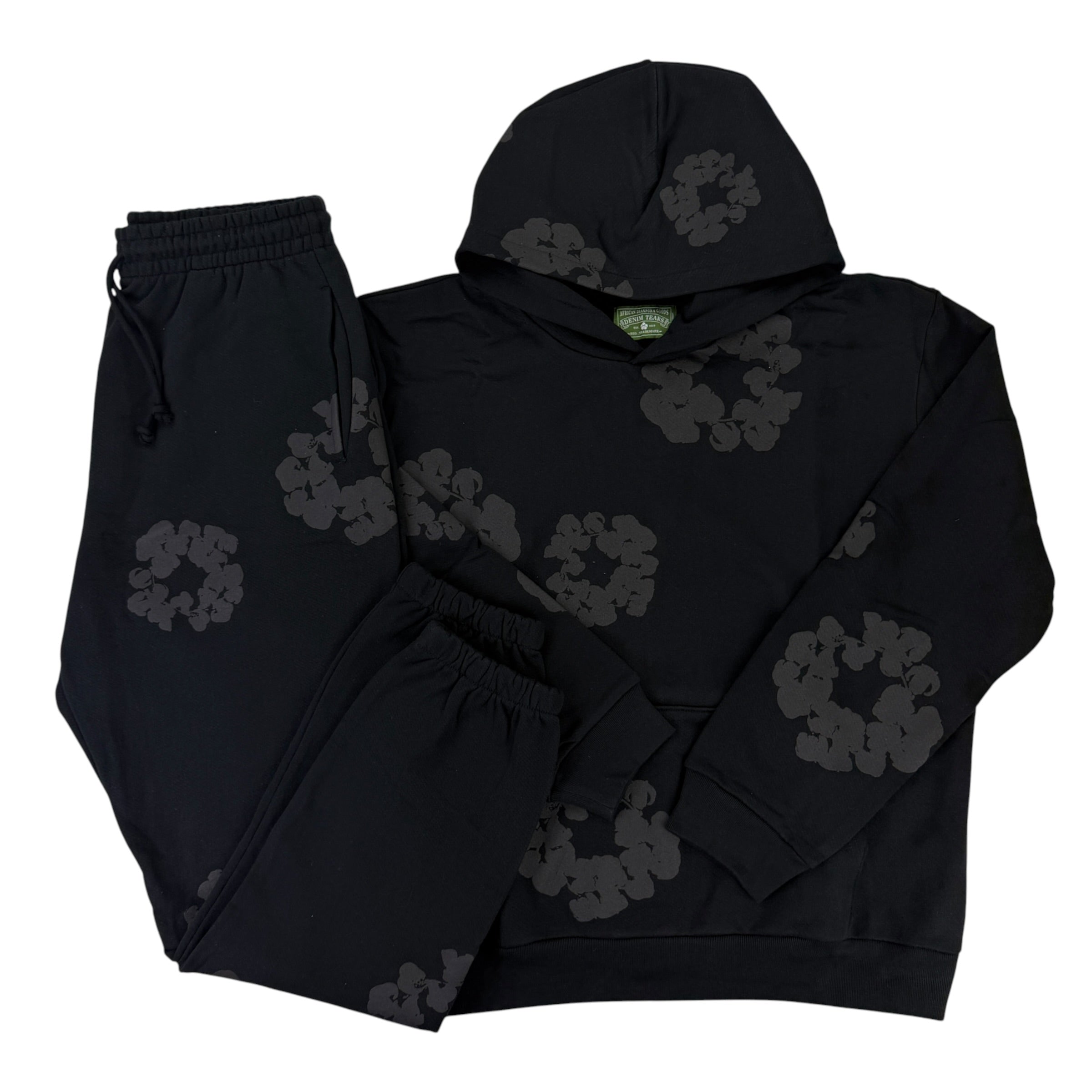 Denim Tears Men’s All Black Full Tracksuit