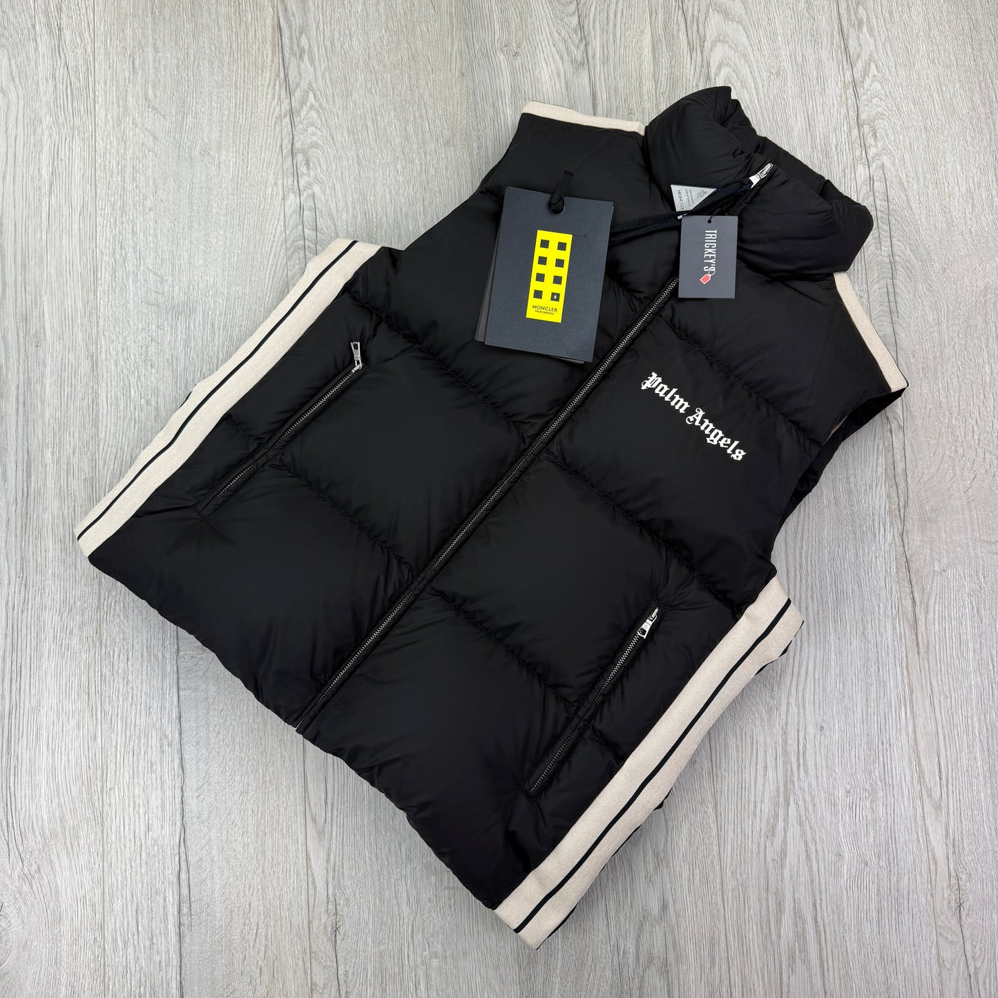 Moncler x Palm Angels Men’s Black Down Gilet - Size 2