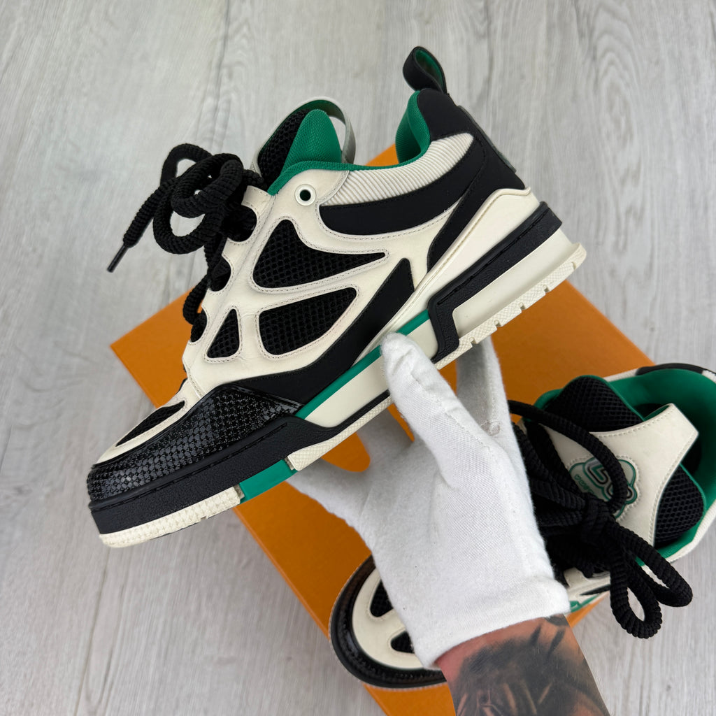 Louis Vuitton Men’s Black & Green Skate Trainers - Uk 7 (Fit Uk 8)