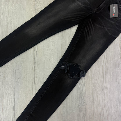 Amiri Men’s Black Ripped Jeans - Uk 33