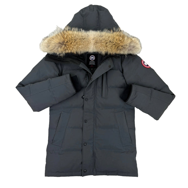 Canada Goose Men’s Graphite Carson Parka Jacket With Fur - XS