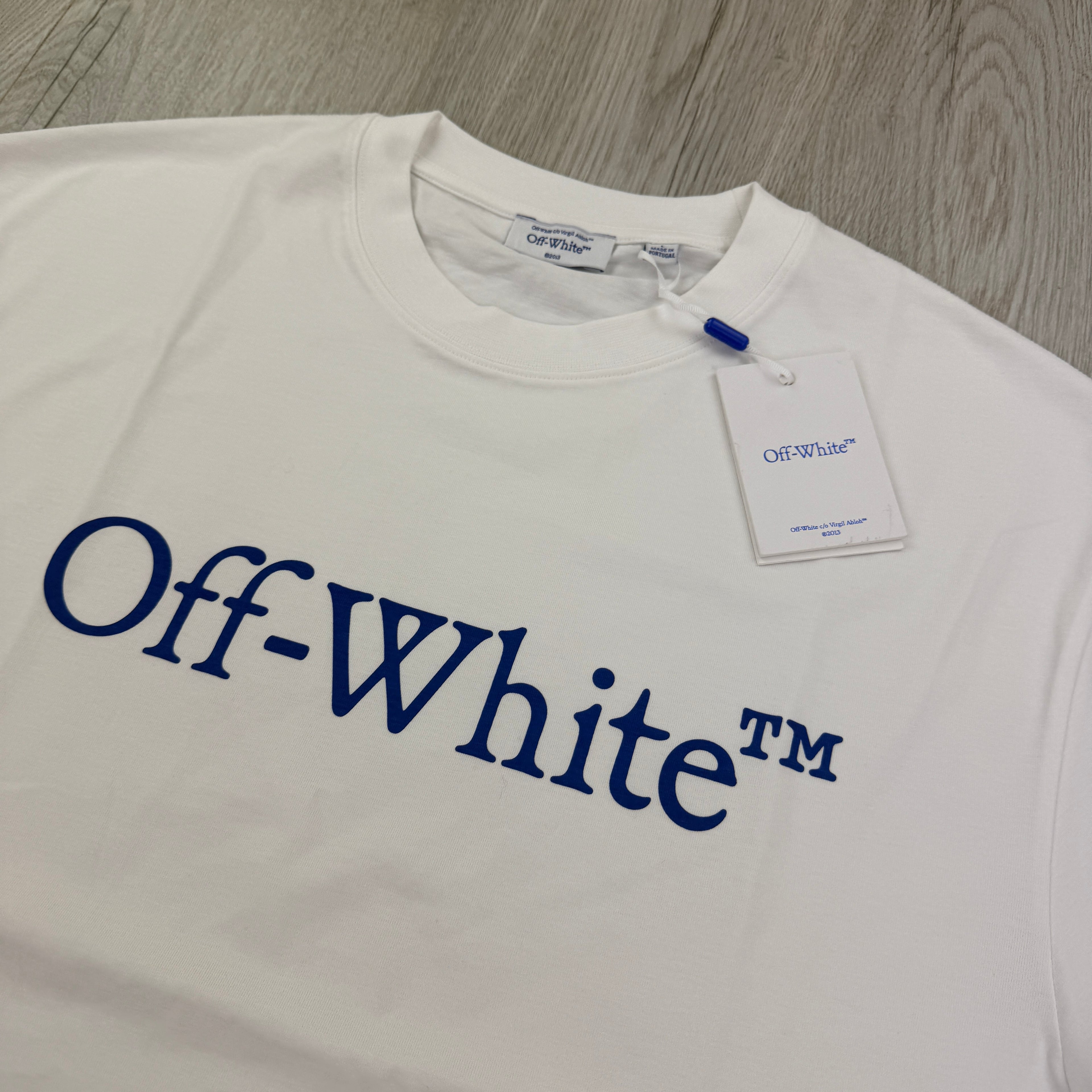 Off White Men’s White T-shirt - Large Oversized