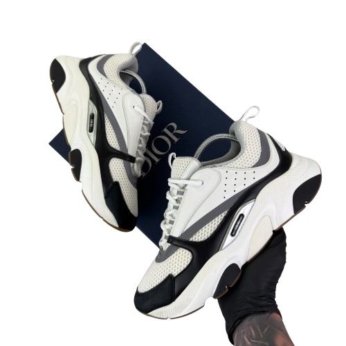 Dior B22 Men’s Black & White Trainers - 44 (Uk 9/9.5)