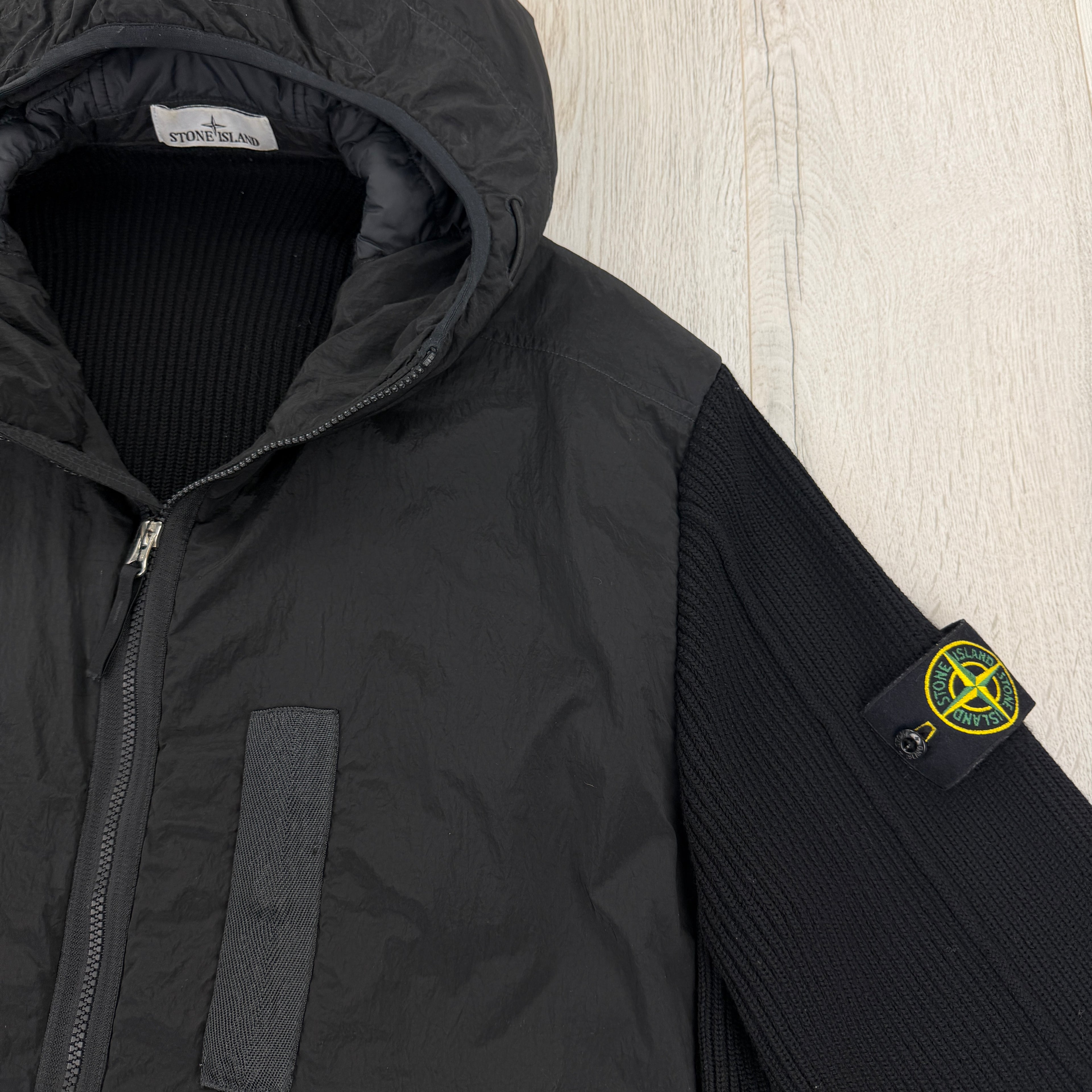 Stone Island Men’s Metal Nylon & Knitted Zip-up Primaloft Jacket