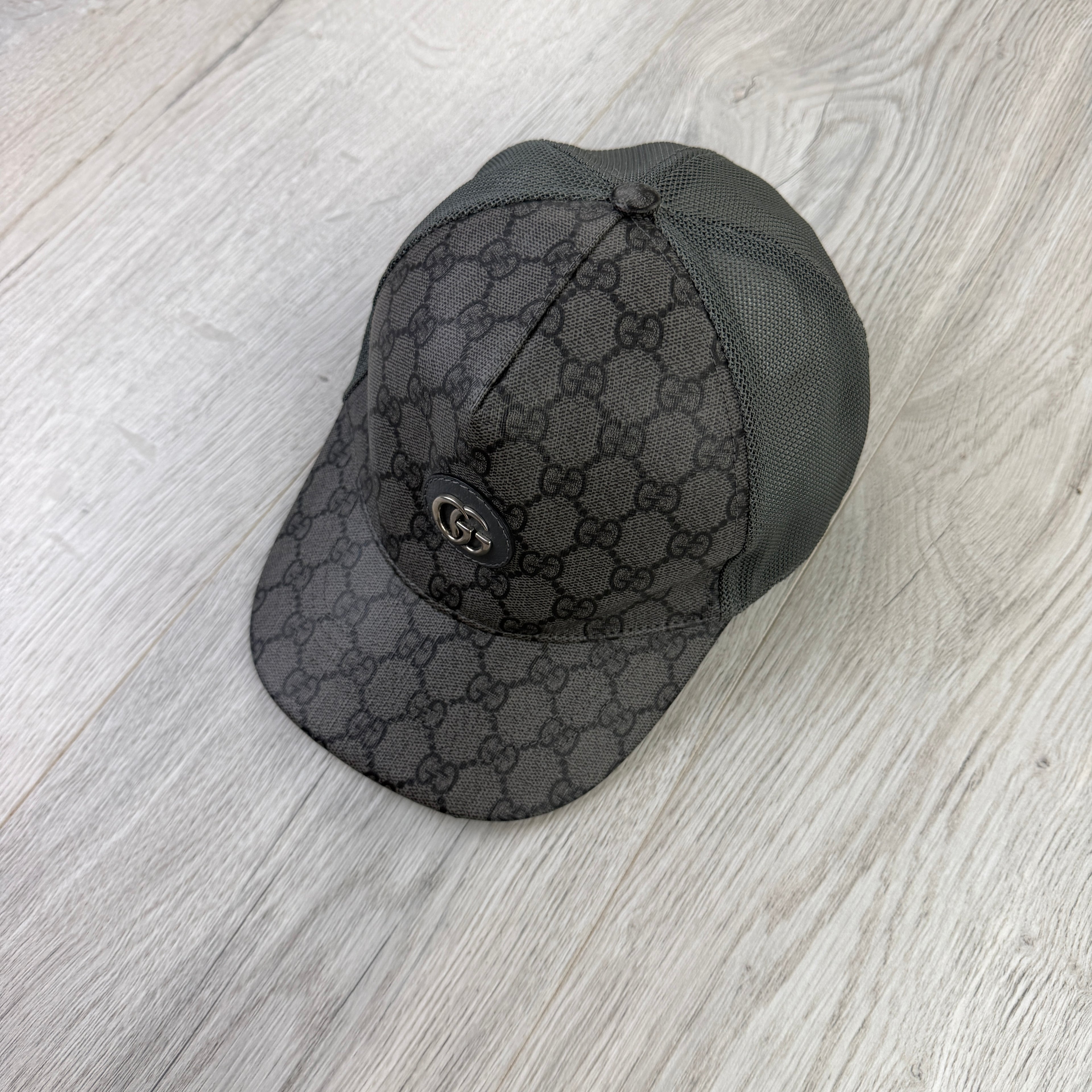 Gucci Men’s GG Interlocking Dark Grey Baseball Cap