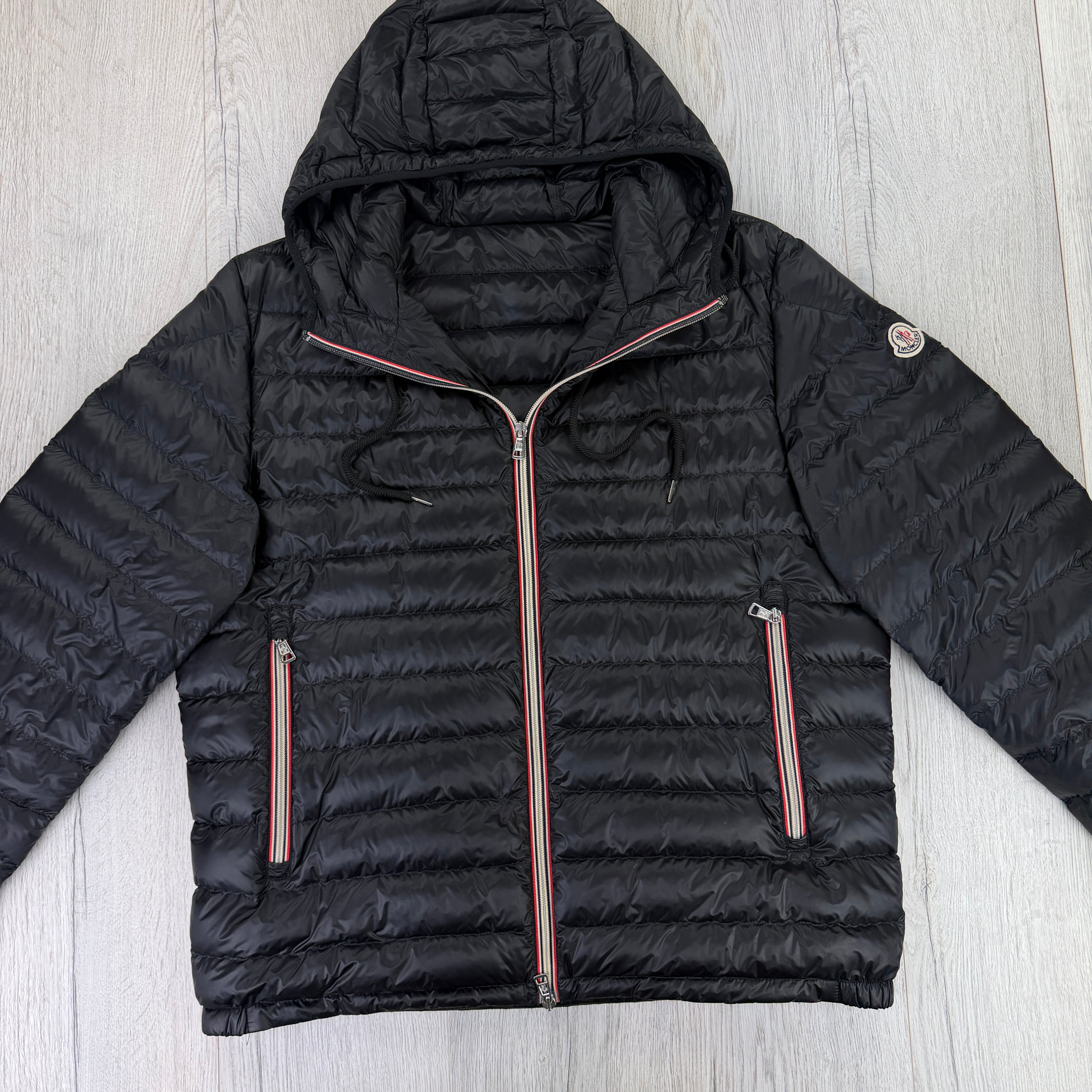 Moncler Men’s Black Athenes Down Jacket - Size 6 (Fit L/XL)