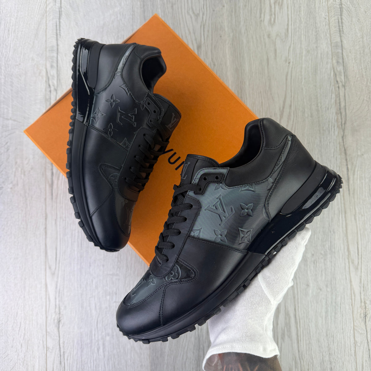 Louis Vuitton Men’s Black Run Away Trainers - Uk 9 (Fit 9.5)