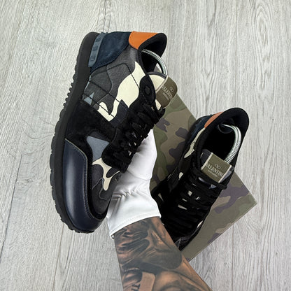 Valentino Men’s Camo Rockrunner Trainers - Uk 8