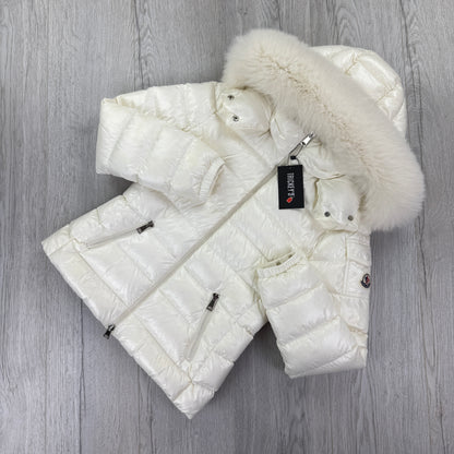 Moncler Women’s Cream / Beige BadyF Down Jacket - Size 0