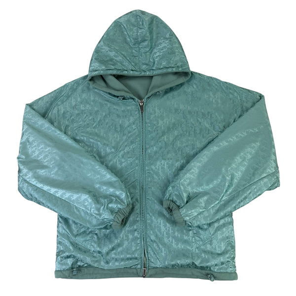 Dior Mens Oblique Reversible Men’s Teal/Green Monogram Jacket - Large