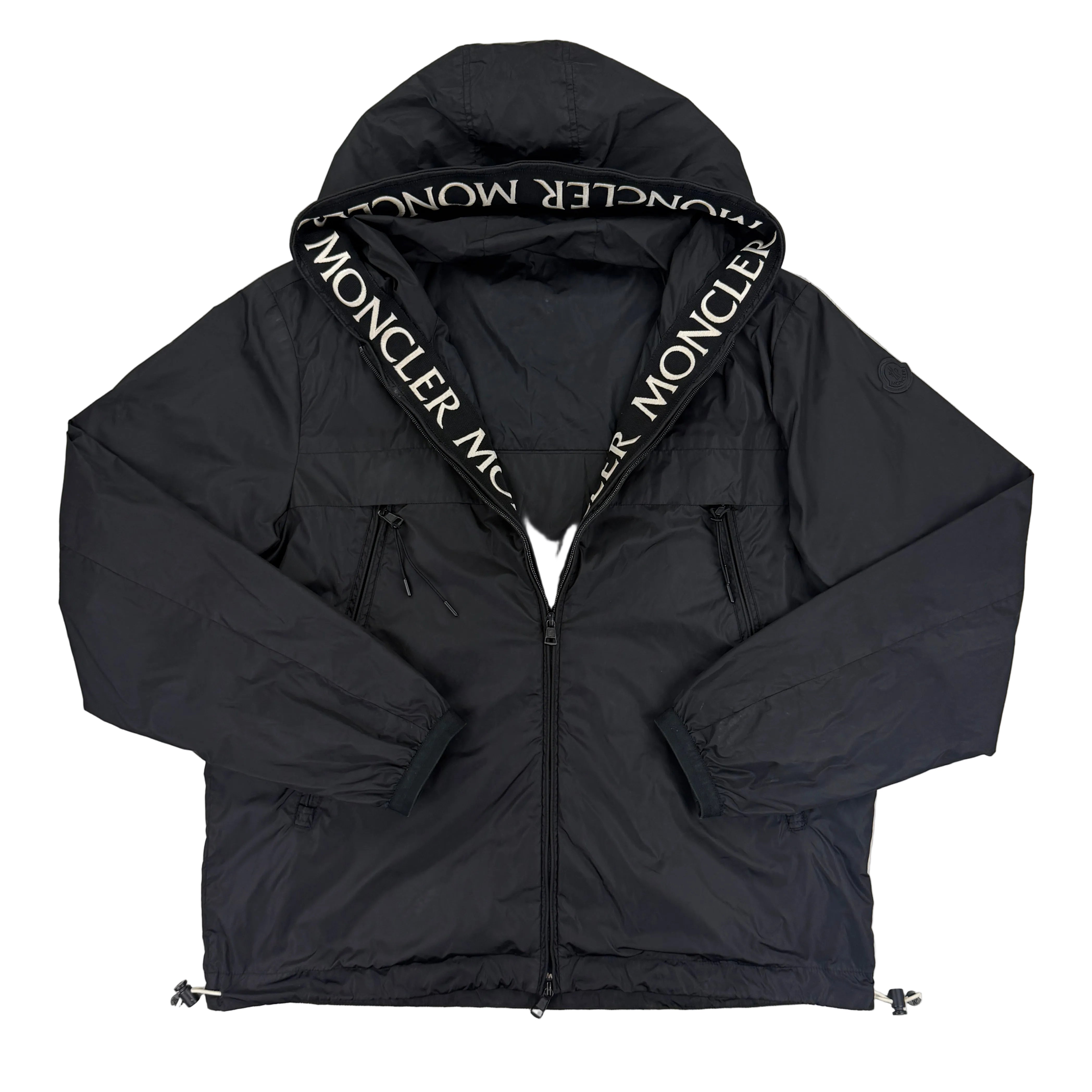 Moncler Massereau Giubbotto Men's Black Windbreaker Jacket - Size