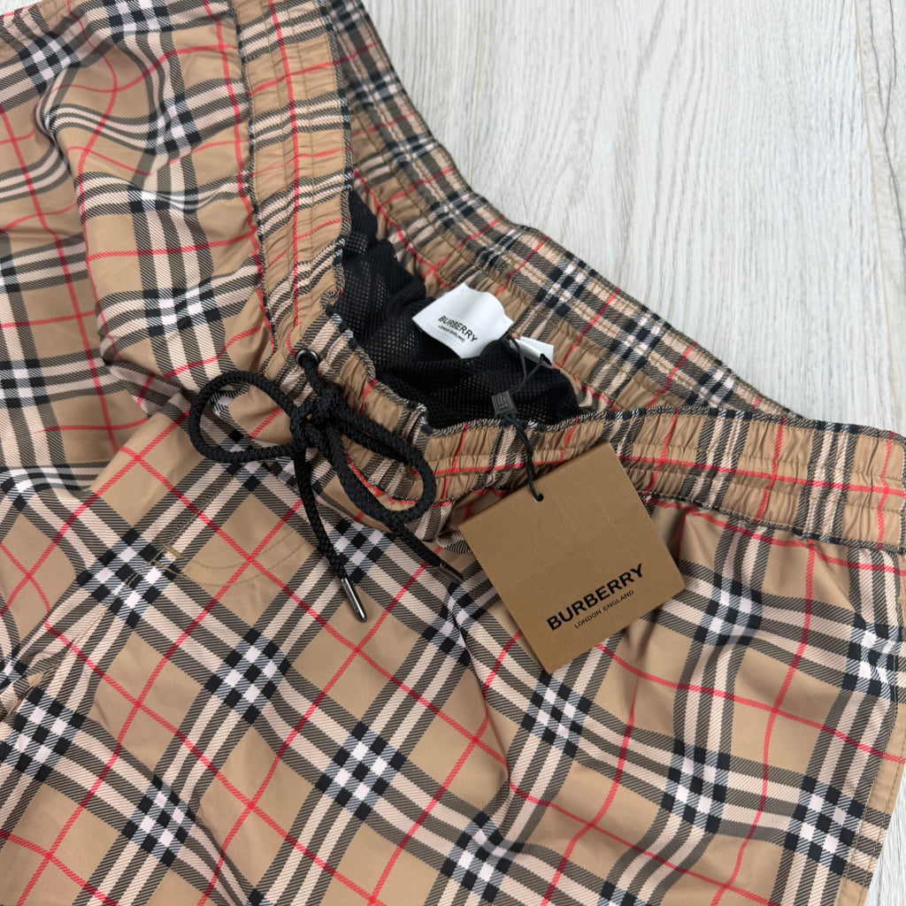 Burberry Men’s Check Drawcord Swim Shorts
