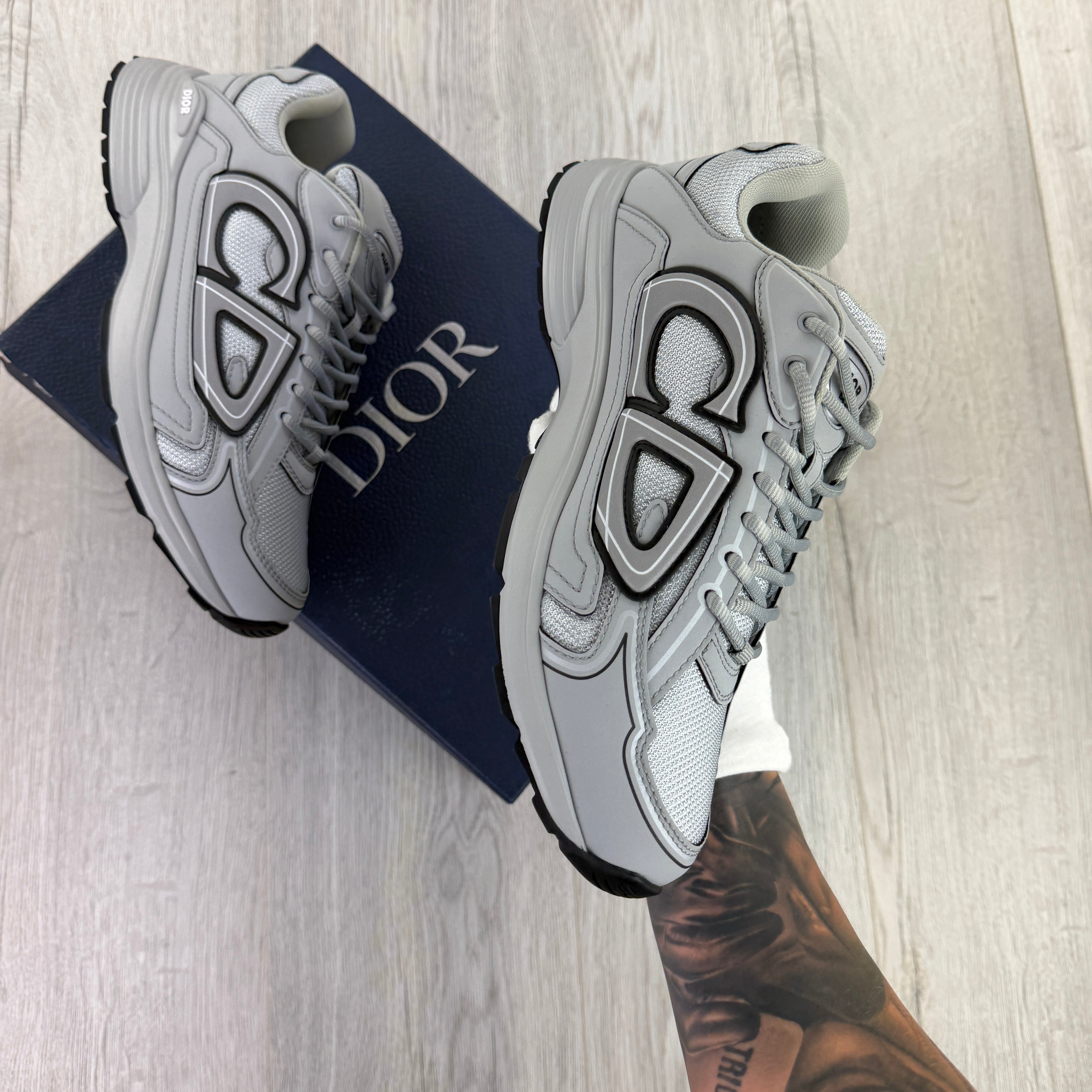 Dior B30 Men’s All Grey Trainers - 43 (Fit Uk 9)
