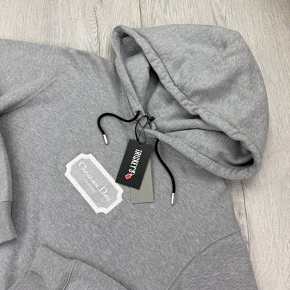 Dior Couture Men’s Grey Pullover Cotton Hoodie - Small