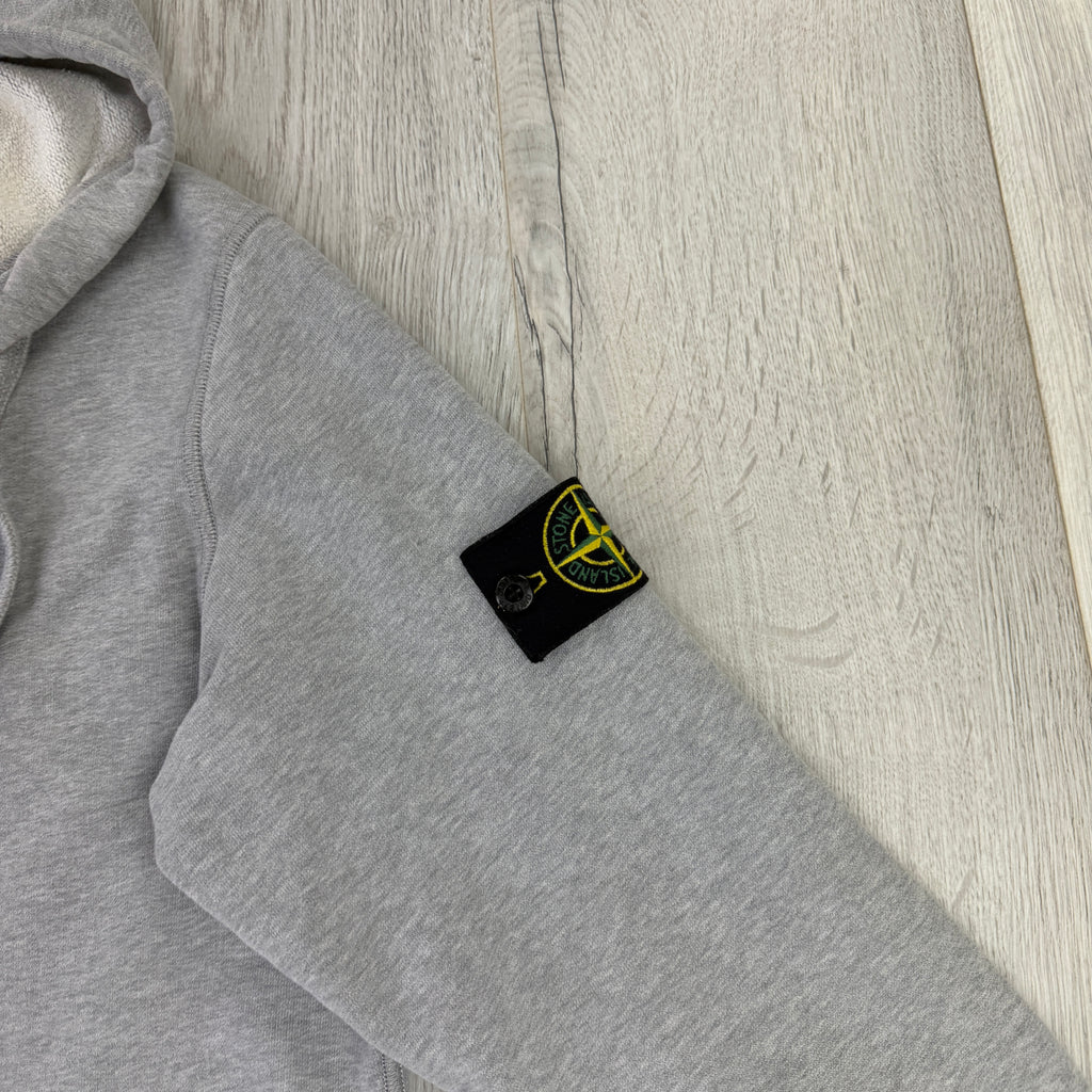 Stone Island Men’s Grey Zip-up Hoodie - Small