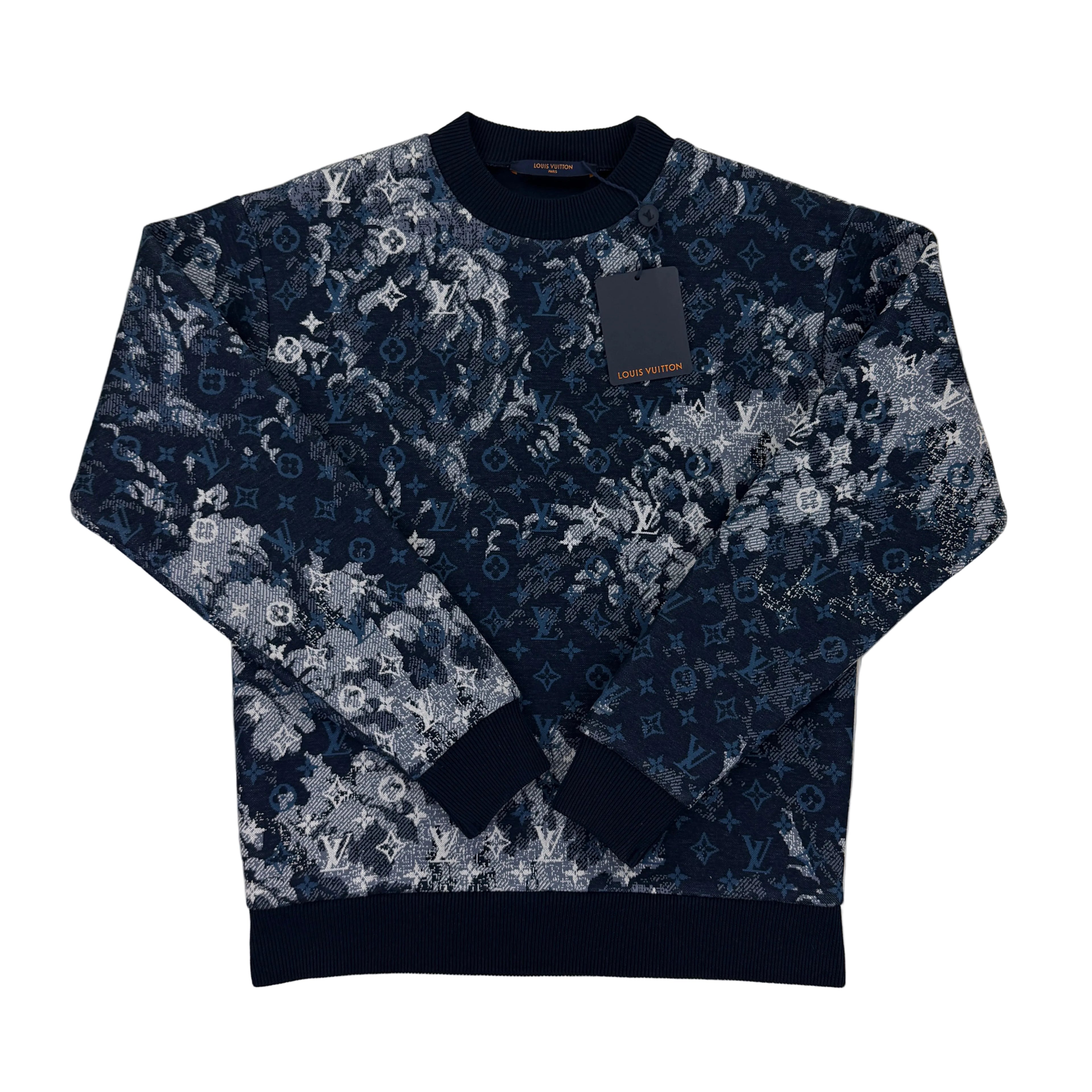 Louis Vuitton Men’s Monogram Tapestry Crewneck Jumper - XS