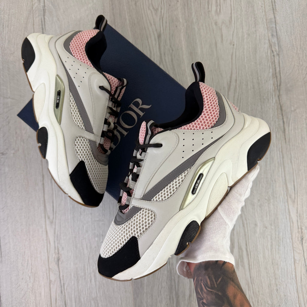 Dior B22 Men’s Pink Grey & White Trainers - 45 (Uk 10/10.5)