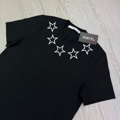 Givenchy Men’s Black Star Collar Slim T-shirt