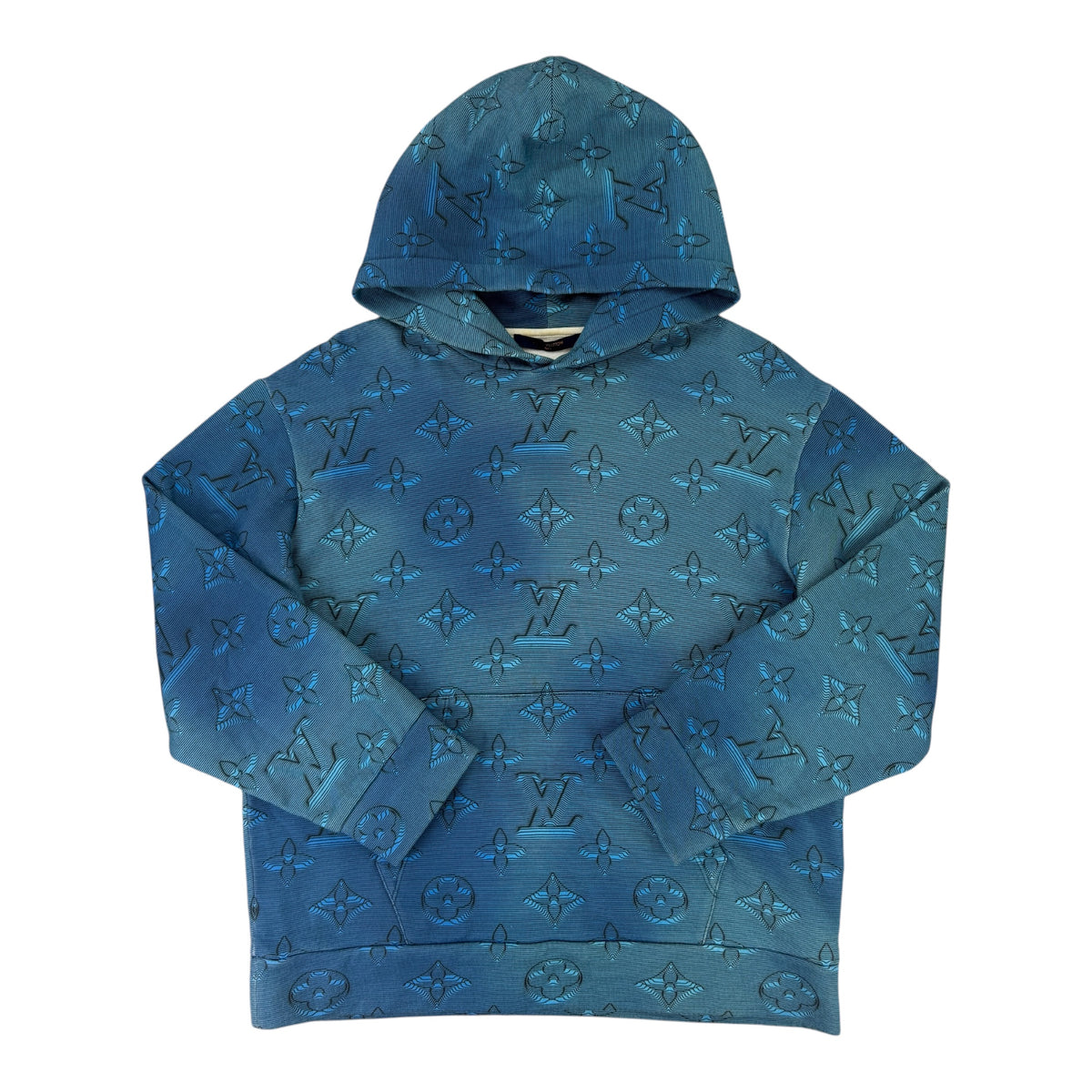 Louis Vuitton Men’s 3D Illusion 2054 Pullover Hoodie - Medium Slim (Fit S/M)